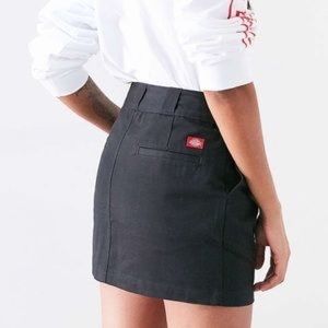 dickies black mini skirt